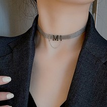 일호장신구 엠오엠 메쉬 벨트 초커[써지컬스틸] 개별 카드택 포장 선물상자 증정 국내배송
