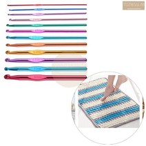 12p 뜨개질 입문 용 코바늘 세트 뜨개질 초보 콧바늘 셋트 알루미늄