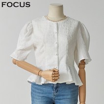 콩단추퍼프블라우스 FBM2D7PBL0325