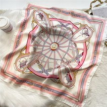 새로운 70cm 스퀘어 스카프 여성 럭셔리 헤어 밴드 리본 실크 Scrunchies 숙녀 스카프 랩 Bandana Fashion Foulard Neckerchief