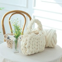 호미호비 자이언트얀 뜨개질 실 1kg, 벨벳얀 화이트