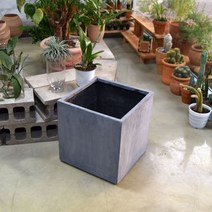 모던 FRP 초대형화분 정사각 D40 40x40cm 네추럴시멘트, 물구멍X