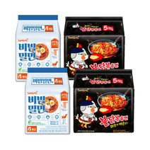 불닭볶음면 10봉 + 비빔밀면 8봉 (총 18입) 비빔면 모음, 비빔밀면 8봉 + 불닭볶음면 10봉