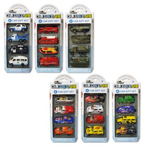 4p 미니 자동차세트 6종 경찰차 소방차 군용차 지프차 스포츠카 자동차장난감, 핑크세트, 핑크세트