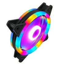 열교환기 판형열교환기 wovibo rgb 케이스 팬 120mm 3pin molex 유체, 협동사, RGB-2 링 램프