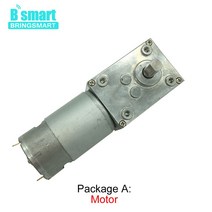 웜기어 감속기 모터 Bringmart 터빈 모터 회전 잠금 기어 박스 16-470rpm A58SW-555 웜 DC 12v 24v 소형 감, 11 24v 260rpm_04 package H