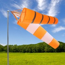 바람자루 윈드삭 풍향기 6080100cm 반사 윈드 삭 오렌지 화이트 공항 윈드 립 스톱 폴리 에스테르 측정 양말 가방 weathervane wind vane, 100cm