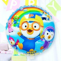 뽀로로 원형풍선/캐릭터/풍선/헬륨/소풍/생일/파티, 단품