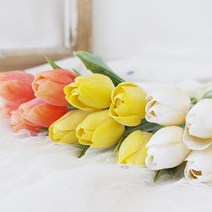 모델하우스 고퀄리티 촬영소품 튤립조화 정원 셀프웨딩 생일상 백일상 꽃꽂이 실외 인테리어, 핑크