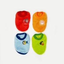 [3XS-S] 부들부들 퐁퐁 털 아가옷 민소매 강아지옷 애견의류 아기강아지옷, 3. 블루