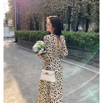 여성 원피스 긴소매 롱 드레스 A라인 여자원피스 봄 여름 가을 인박카102