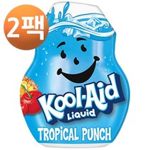 쿨 에이드 리퀴드 트로피컬 펀치 내츄럴리 맛 소프트 드링크 믹스 1.62 Floz, 2팩