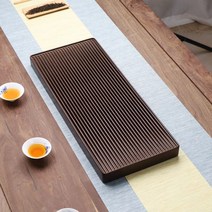 차판 다도찻판 다구 다도받침대 다도판 다기상 차트레이 보이차 찻상 다관, 베젤리스 100x40x5cm 자색