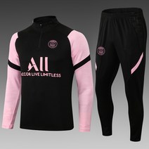 PSG파리 블랙 축구트레이닝복 하프집업 C486