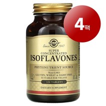 Solgar 여성 건강 관리 이소플라본 Isoflavones Super Concentrated 120정 1팩, 4팩
