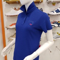 루이까스텔 23년 SS신상 여성 봄여름 큐프라 원단 기본 반팔 카라 티셔츠