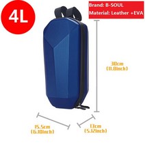 전기스쿠터 전기차 전기오토바이 용품 부품 xiaomi m365 스쿠터 액세서리 범용 전기 스쿠터 가방 345l 방수 전면 보관 가방에 대한 스쿠터 전면 가방, 1-4리터 30x15.5x13cm, 10 4L 30x15.5x13cm