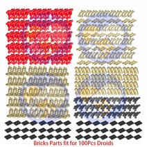 중국 레고 완벽 호환 MOC 벌크 부품 팩 조립 빌딩 전투 피규어 드로이드 모드 인형 세트 장난감 선물 도매 100 개 로트, 05 100Sets Red BD