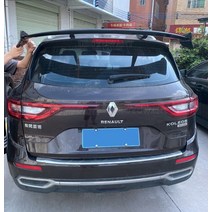 르노 콜레오스 qm6 해치백 2016-2020 frp카본 리어 루프 스포일러 윙 트렁크 립 부츠 커버, 도색되지 않은 frp