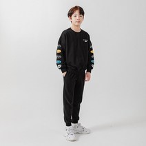 크로젬 주니어 특양면 디버스 컬러 오버핏 맨투맨 트레이닝 세트 CRZSTJ 206