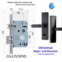 AISUO M4 블루투스 TT LOCK 지문 자기 카드 비밀번호 키 원격 잠금 해제 임시 음성 도우미 Alexa 및 Google, 01 125