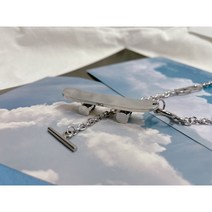 [써지컬스틸] 스케이드보드 토글바 샹달 볼드 체인목걸이