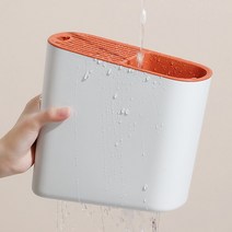 씽크대 칼 꽂이 과도 수저 젓가락 건조대 물빠지는 거치대, 칼수저꽂이_블루