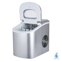 상업 가정 큐브 얼음 업소 5kg/24H 바 커피숍 소형 제빙기 아이스 자동 야외 220V 용, 1.silver