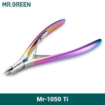 MRGREEN- 컬러풀 큐티클 니퍼 클리퍼 네일 매니큐어 가위 트리머 각질 리무버 스테인레스 스틸 도구, 01 Mr-1050Ti