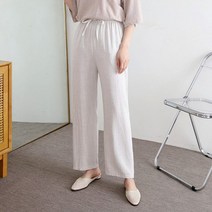 스위트플러스 임부복 여름 여성 베이스 찰랑 밴딩 린넨 팬츠