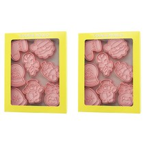 Mian Xiao Xin 비스킷 몰드 DIY 3D 입체 홈베이킹 도구 아이싱 쿠키스탬프 8종 세트, 2개, 크리스마스 B