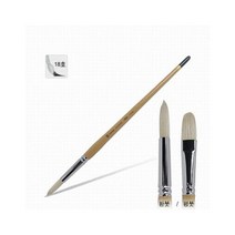 쿼카스토어 유화붓 804 18호 평 돈모 화방용품 그림도구, QKS_단품