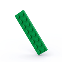 LEGO 레고 3034 2x8 베이직 블럭 부품 파트 브릭 세트, 그린36개