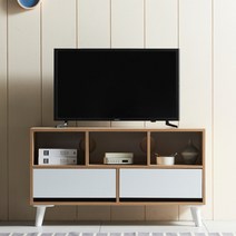 나만의공간 르망 1000 높은 거실장 안방 티비장 티브이장 티브장 티비선반 다이 원목 TV, 오크화이트