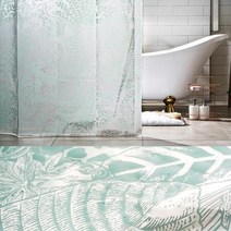 건식 욕실인테리어 디자인 샤워커튼 셀프인테리어, 종류_팜트리, 상세페이지 참조