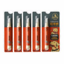 탱탱이네 더펫원츠 강아지 치카펜 멍치카펜 강아지치약칫솔 일체형, 4g, 5개