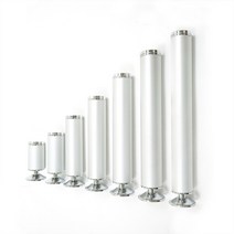 알루미늄 원형 가구다리 AL 실버 100~400mm 가구발, 3. 200mm
