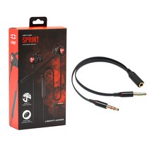 탁스타 SPRINT 게이밍 이어셋 PC 변환 젠더 케이블 세트 듀얼 마이크 이어폰 온라인수업 스마트폰 노트북, SPRINT + A40