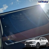 레인스카이 올뉴스포티지 햇빛가리개 차량용 차박커튼 QL 더볼드, 차박형 (1열 운전석+조수석), 스포티지R (10~15년9월)