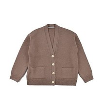 아크네 스튜디오 가디건 레이디스 니트 V넥 브이넥 (라이트 브라운 S) Relaxed Cardigan, 에스, 라이트 브라운