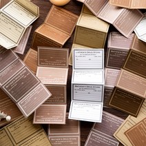 빈티지 라벨 스티커 페이퍼 세트 4종, A (ME-2468)