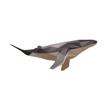오키도키공방 페이퍼 토이 입체 종이 인형 만들기 DIY, 대형 고래