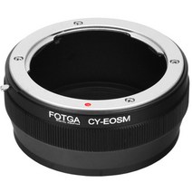 FOTGA 렌즈 어댑터 링 캐논 EF-EOSM M2 M3 M100 미러리스 카메라용 콘탁스 야시카 C/Y CY 렌즈, 한개옵션0, 한개옵션0