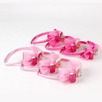 pdg# 프린세스 사출 이중 리본 머리띠 랜덤 디즈니 악세사리 라푼젤 백설공주 미녀와야수 신데렐라