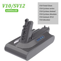 앱솔루트 플러피 애니멀 프로 진공 청소기 배터리 다이슨 V6 V8 V7 V10 DC31 DC31B 시리즈 SV07 SV09 SV10 SV11 SV12 DC62, 06 V10 6.0Ah