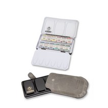 쉬민케 호라담 수채고체케익 가죽케이스 1/2panx12색(GS74824097)/수채화물감/고체물감