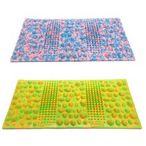 에이스샵_국내생산 헤라칸 지압매트(핑크 옐로우) 발매트 주방매트 헤라칸 지압매트 발마사지 건강매트, 핑크, 1개