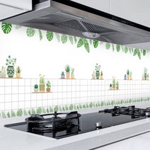 싱크대 주방 키친인테리어 알루미늄 포인트 방수 시트지 오염방지 보호필름 홈테리어 주방시트지, 화분(5M) 1개