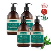 르꽁뚜아르뒤뱅 오가닉 올리브 오일 앤 민트 마르세유솝 4병