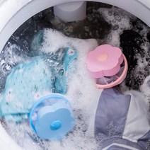 통톨이 세탁기 먼지 거름망 4개 머리카락 제거 오염 클린망, 블루 4개